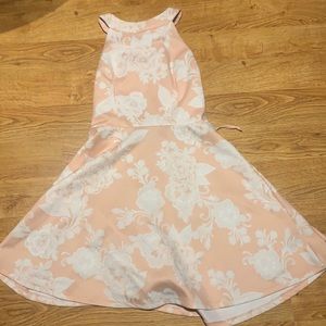 formal pink/peach dress